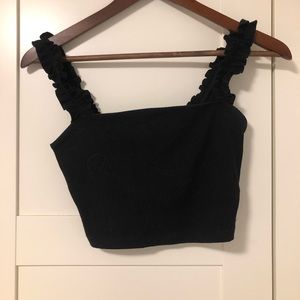 Black crop top